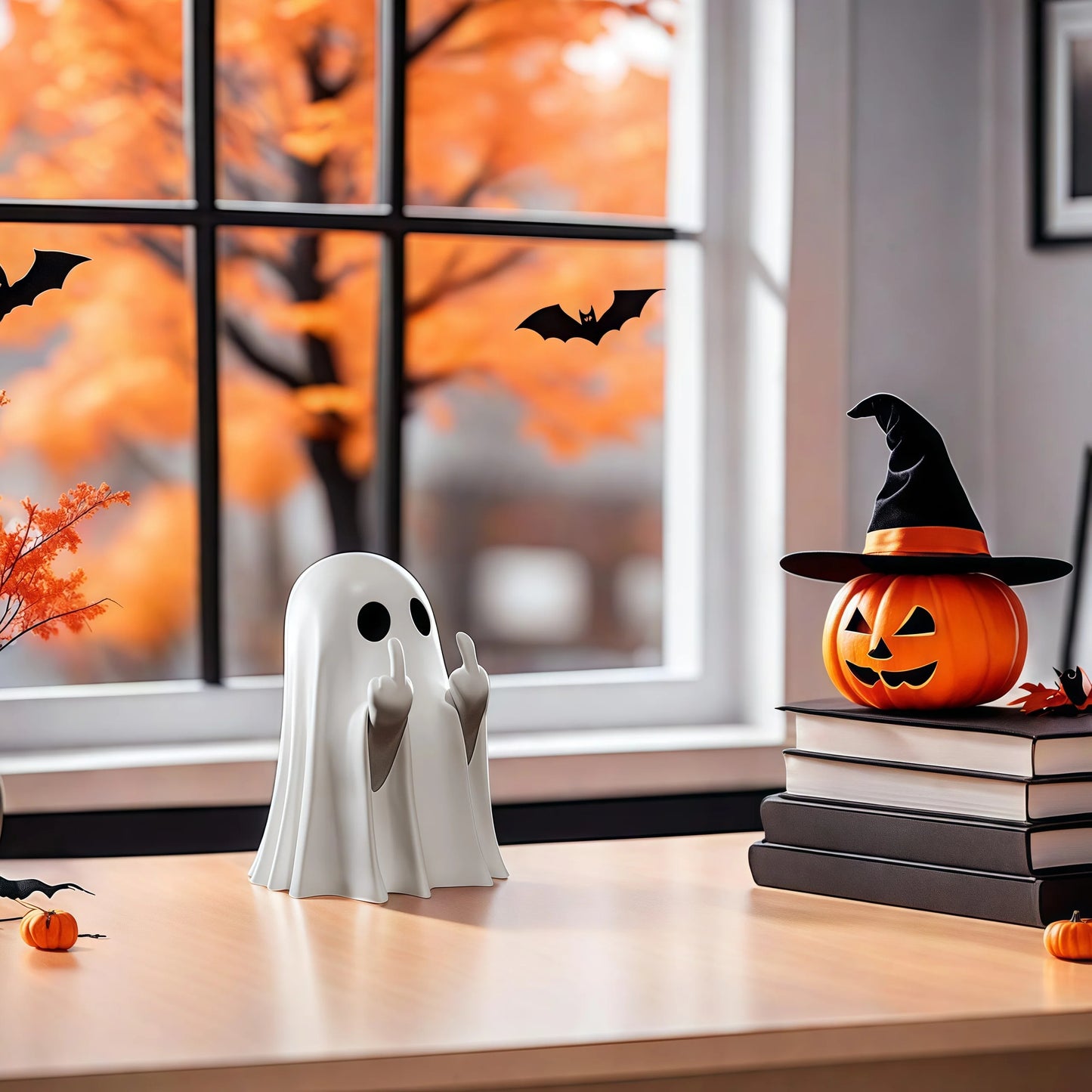 Cheeky Halloween Ghost Figurine