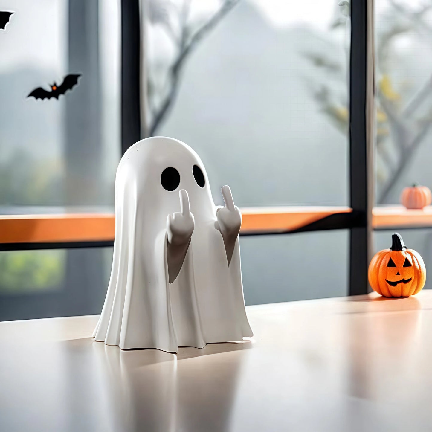 Cheeky Halloween Ghost Figurine