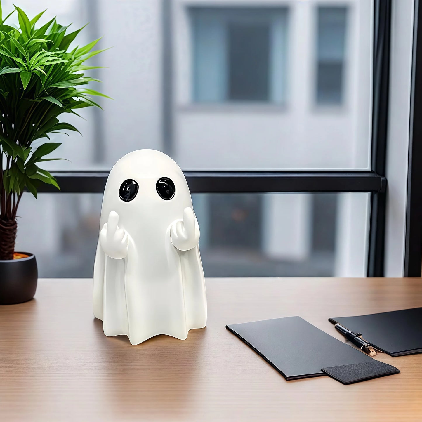 Cheeky Halloween Ghost Figurine